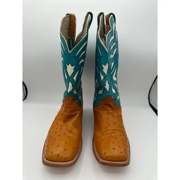 Women’s Caboots Custom Made Wide Calf Cowboy Boots Size 10